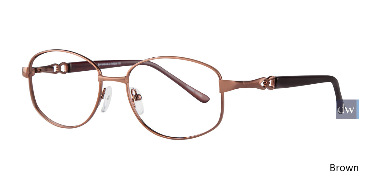 Brown Affordable Designs Julia Eyeglasses.