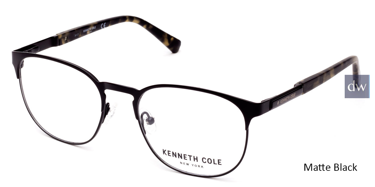 Matte Dark Brown Kenneth Cole New York KC0267 Eyeglasses.