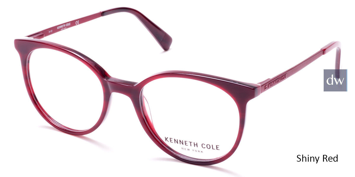 Shiny Red Kenneth Cole New York KC0288 Eyeglasses.