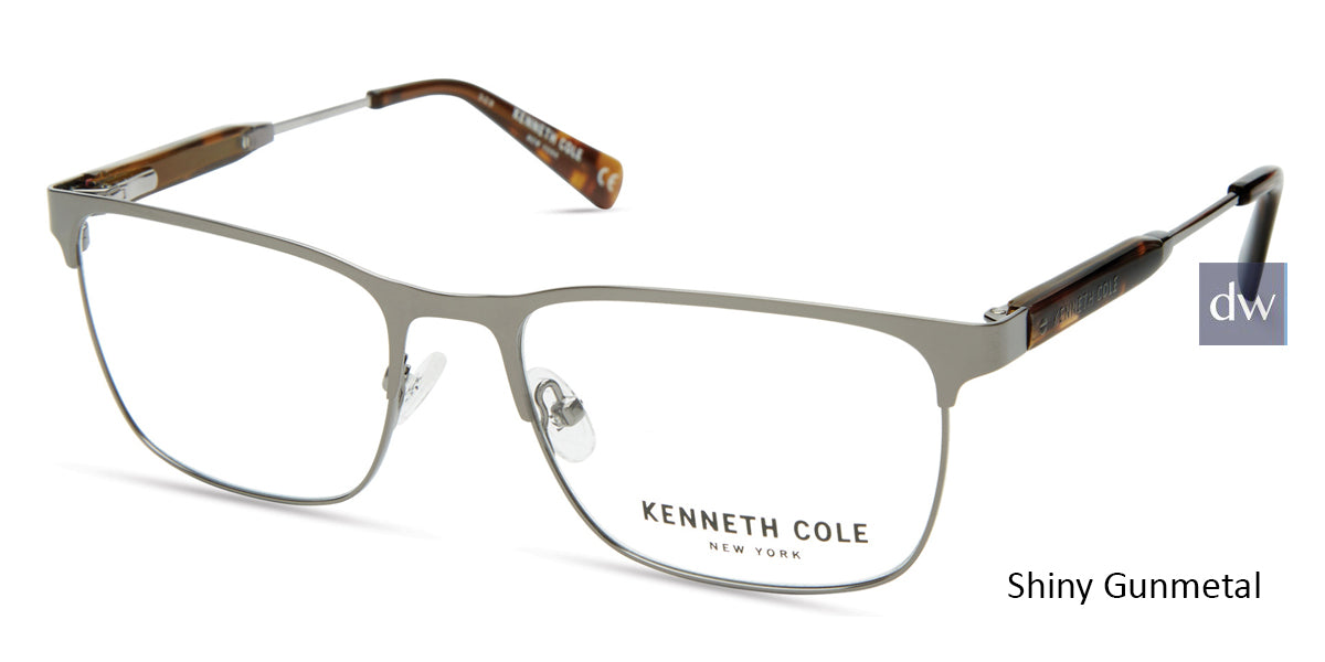 Shiny Gunmetal Kenneth Cole New York KC0312 Eyeglasses.