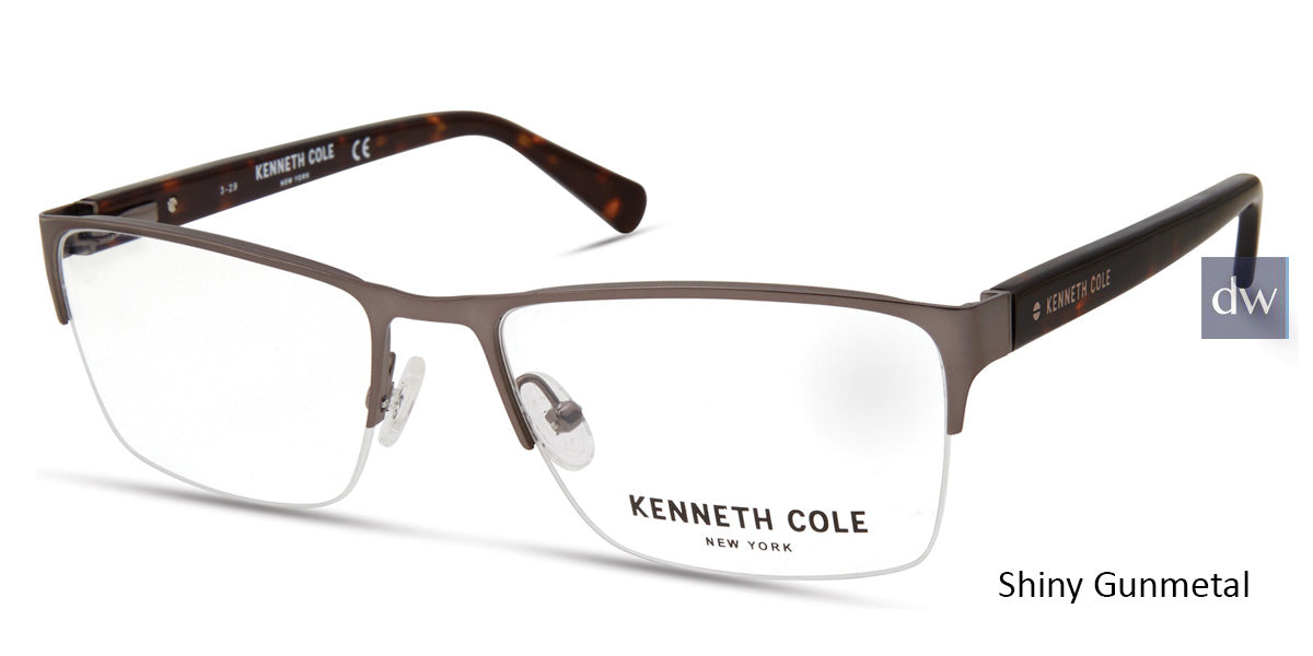 Shiny Gunmetal Kenneth Cole New York KC0313 Eyeglasses.