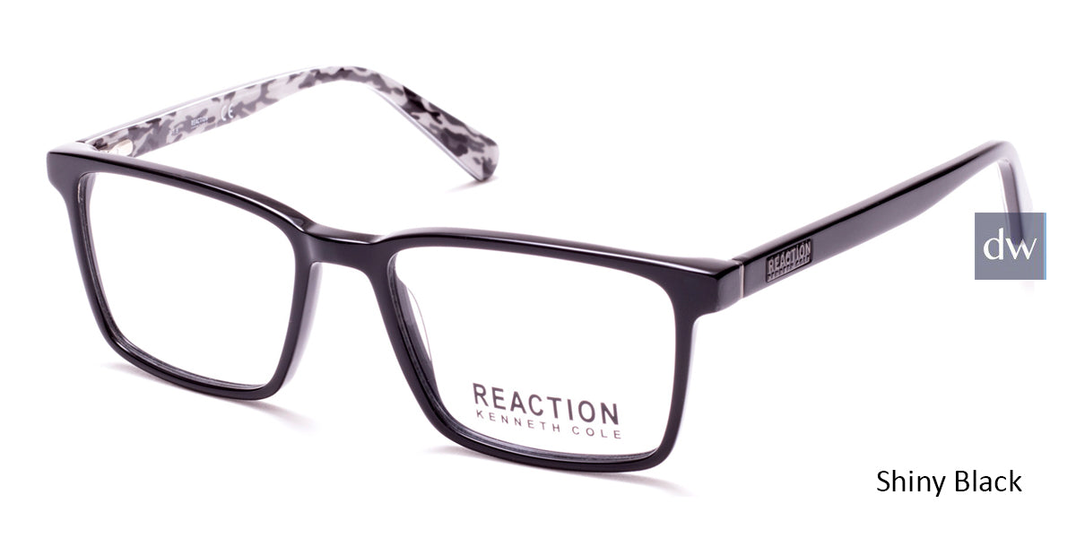 Shiny Black Kenneth Cole Reaction KC0805 Eyeglasses.
