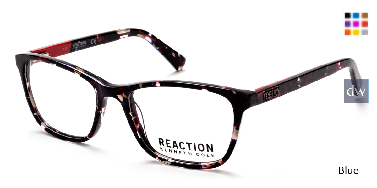 Blue Kenneth Cole Reaction KC0810 Eyeglasses.