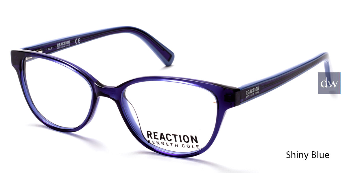 Shiny Blue Kenneth Cole Reaction KC0812 Eyeglasses.