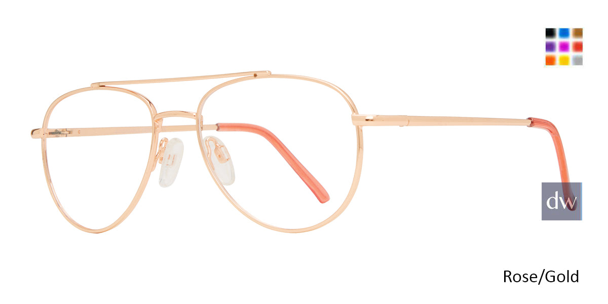 Rose Gold Affordable Design Karter Eyeglasses.