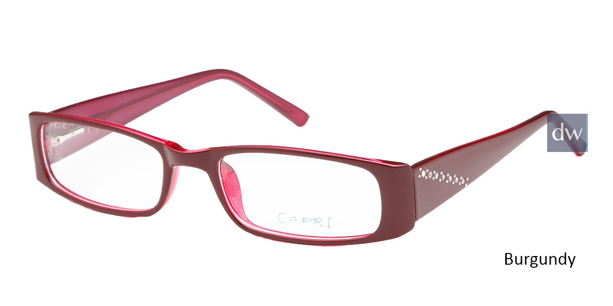 Burgundy Capri Traditional Plastics Lindsay Eyeglasses.
