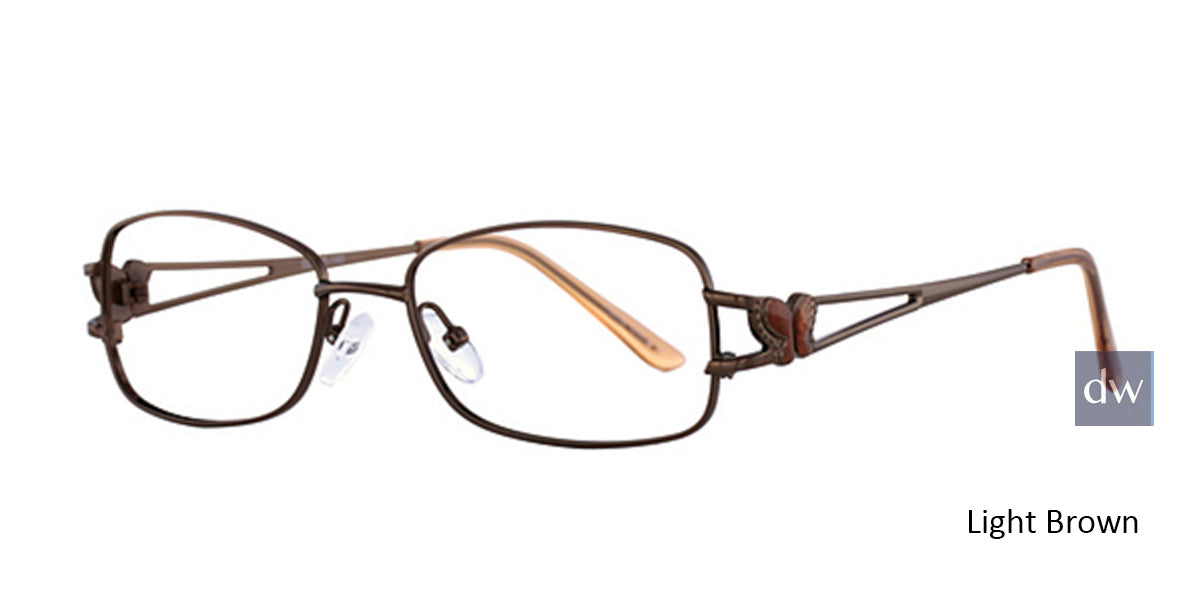 Light Brown Elan 3404 Eyeglasses.