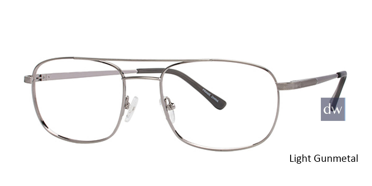 Light Gunmetal Elan Warden Eyeglasses.