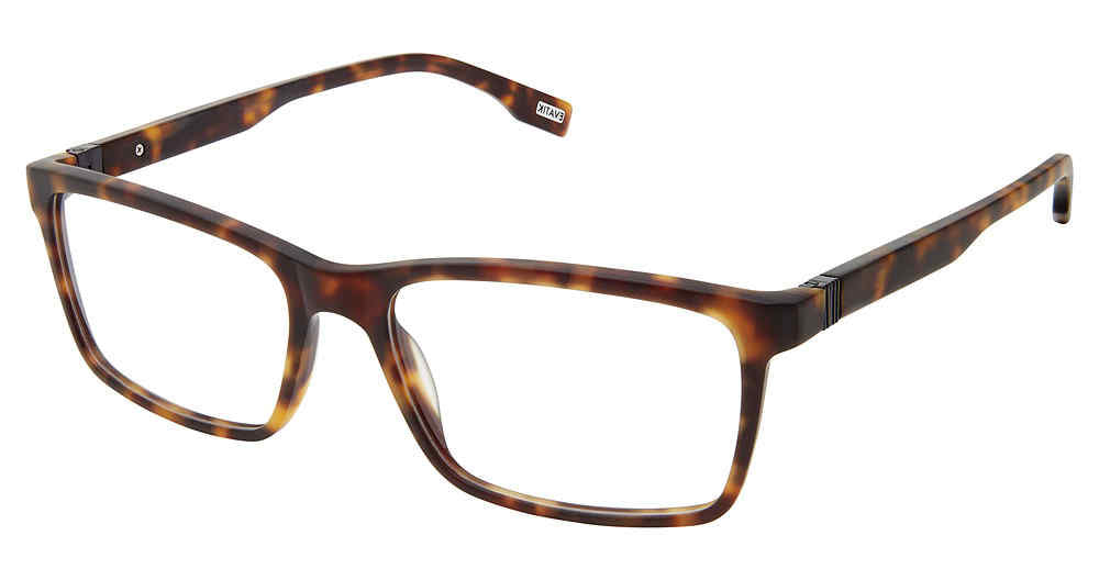 Evatik E-9229 Rectangle Eyeglasses in Matte Tortoise — men's full rim cellulose acetate frame