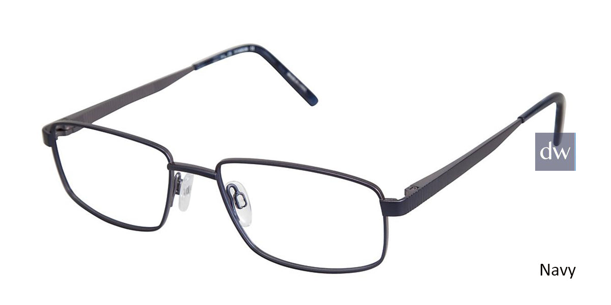 C03 Navy Tlg NU017 Titanium Eyeglasses.