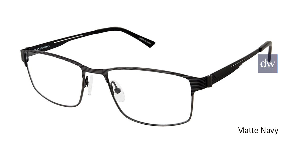 C03 Matte Navy Tlg NU024 Titanium Eyeglasses.