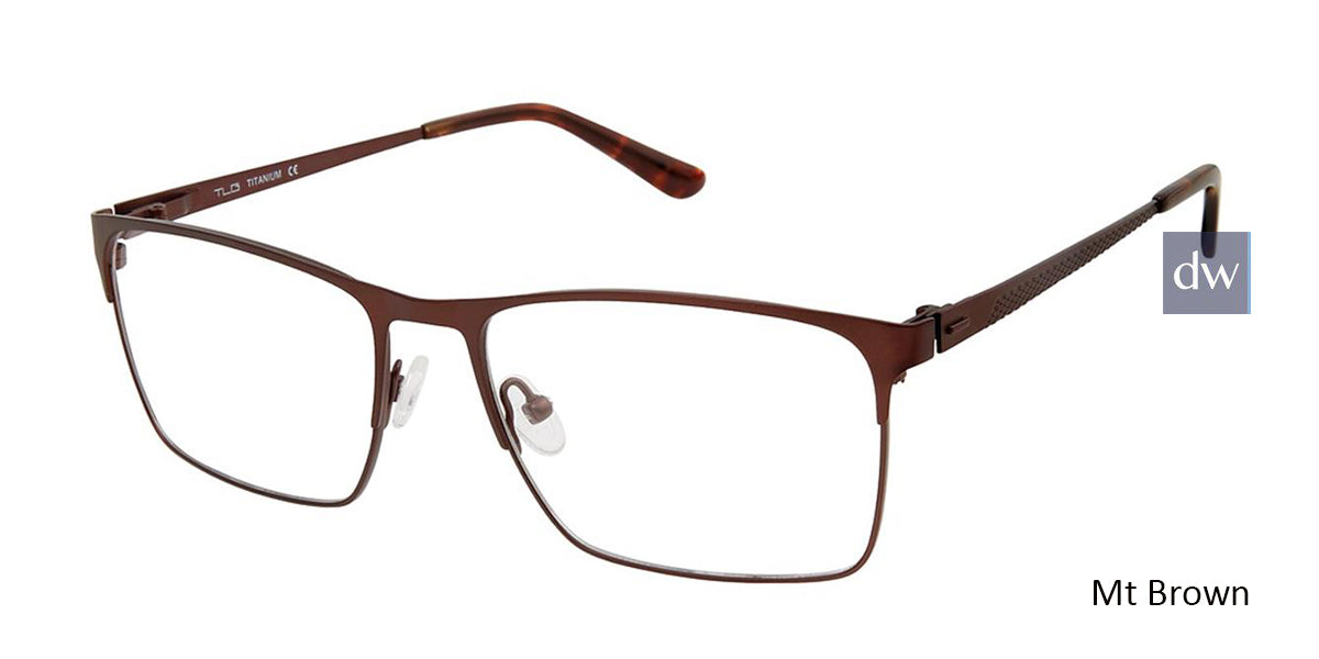 C02 Mt Brown Tlg NU028 Titanium Eyeglasses.