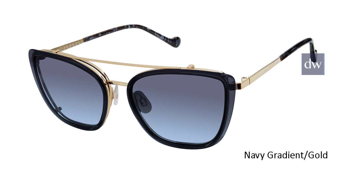 Navy Gradient/Gold Mini 747009 Sunglasses.