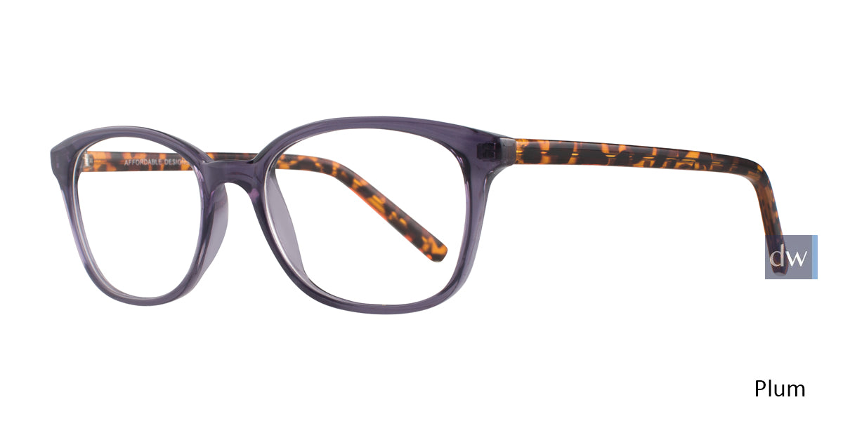 Plum Affordable Designs Olivia Eyeglasses.