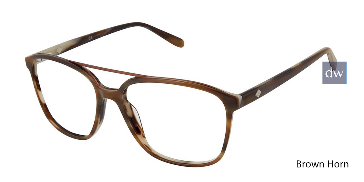 Brown Horn Sperry PIERVIEW Eyeglasses.