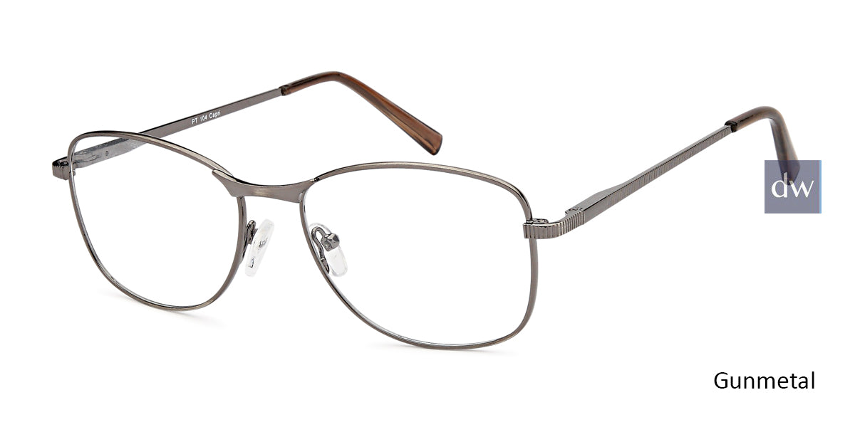 Gunmetal Capri Peachtree PT104 Eyeglasses.