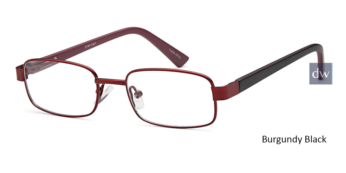Burgundy Black Capri Peachtree PT99 Eyeglasses