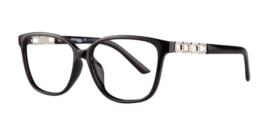 Black Silver Affordable Designs Pam Eyeglasses.