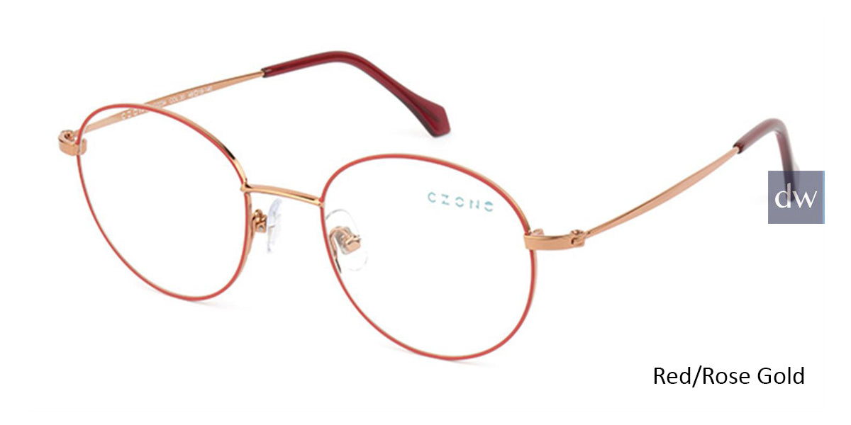 Red/Rose Gold C-Zone Q2234 Eyeglasses Teenager.