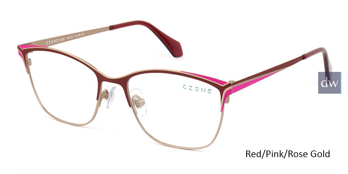 Red/Pink/Rose Gold C-Zone Q2237 Eyeglasses.