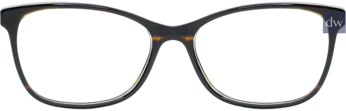 Shiny Brown Stripe/Brown Daniel Walters RGA019 Eyeglasses.