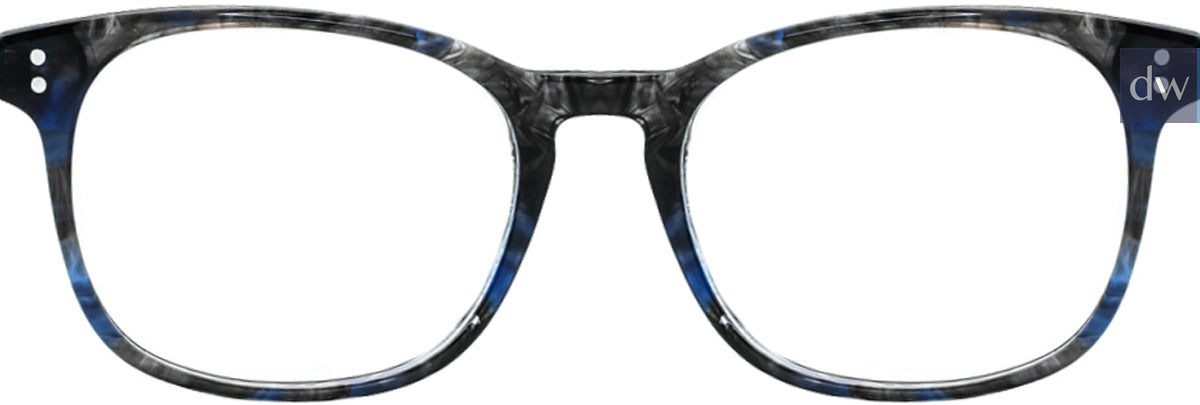 Shiny Blue Demi Daniel Walters RGA037 Eyeglasses - Teenager.