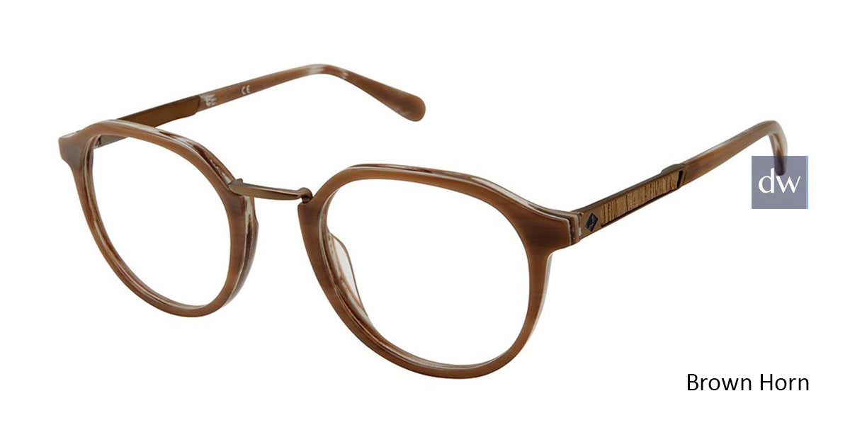 Brown Horn Sperry RIVERA Eyeglasses - Teenager.