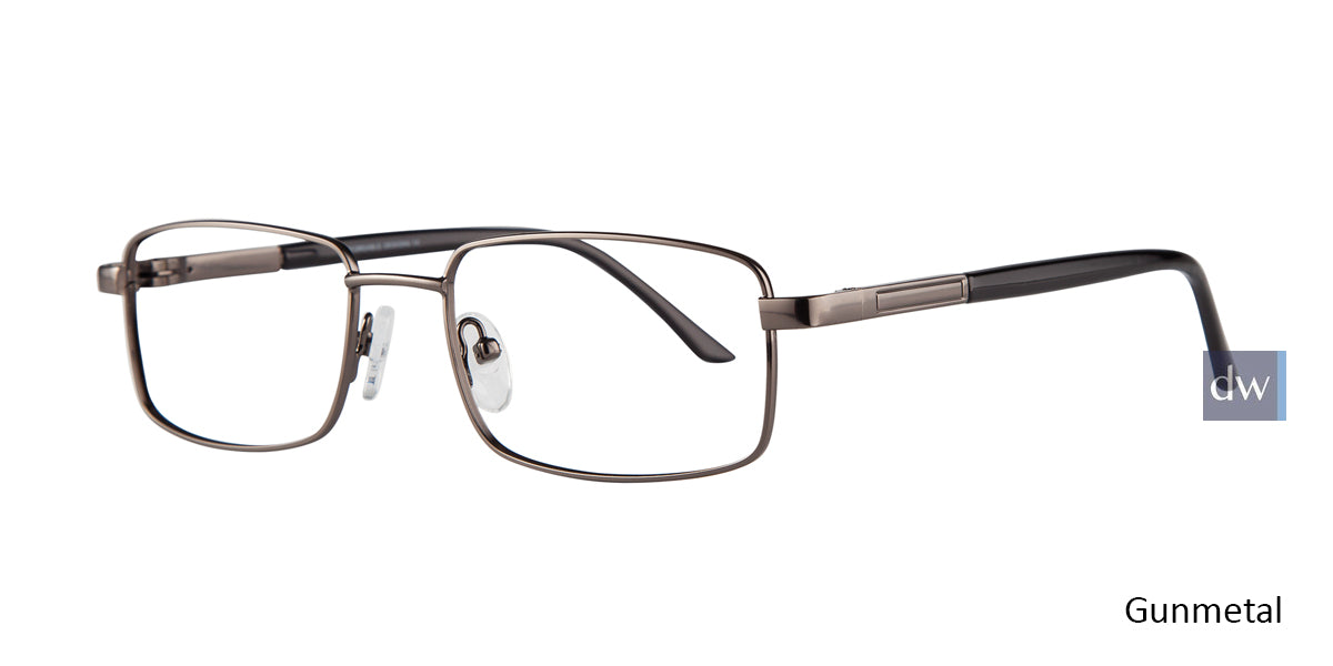 Gunmetal Affordable Designs Reggie Eyeglasses.