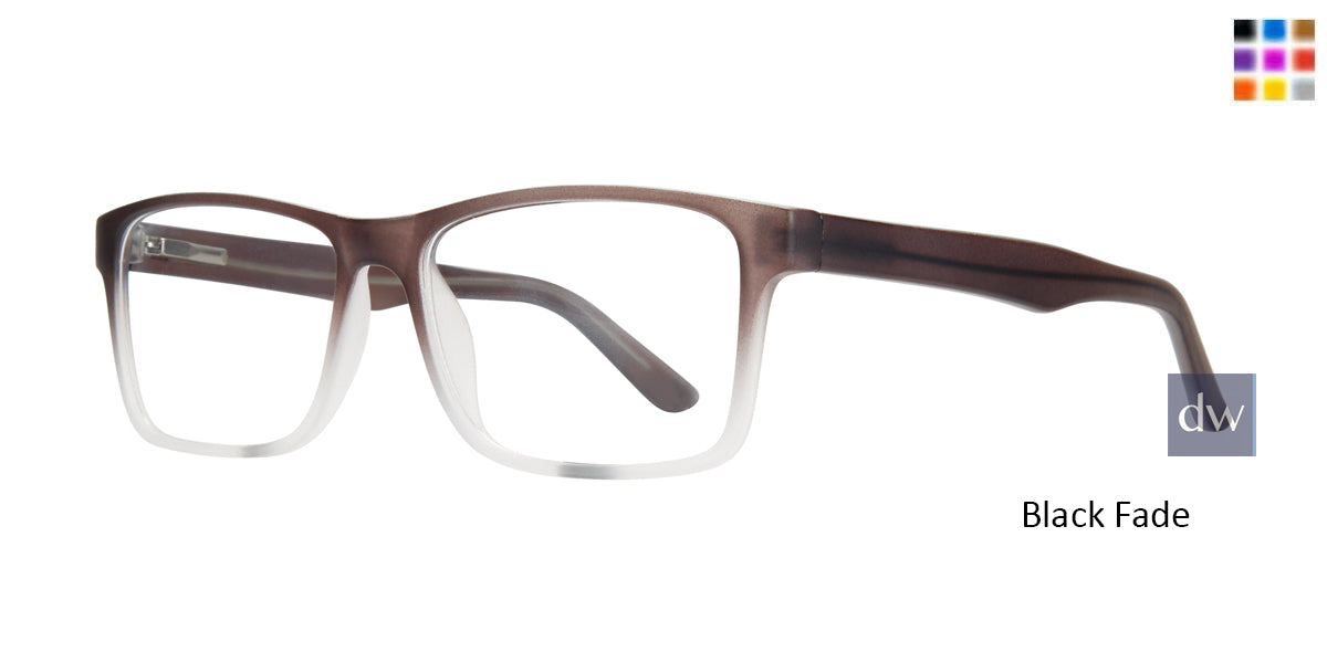 Black Fade Affordable Design Rodney Eyeglasses