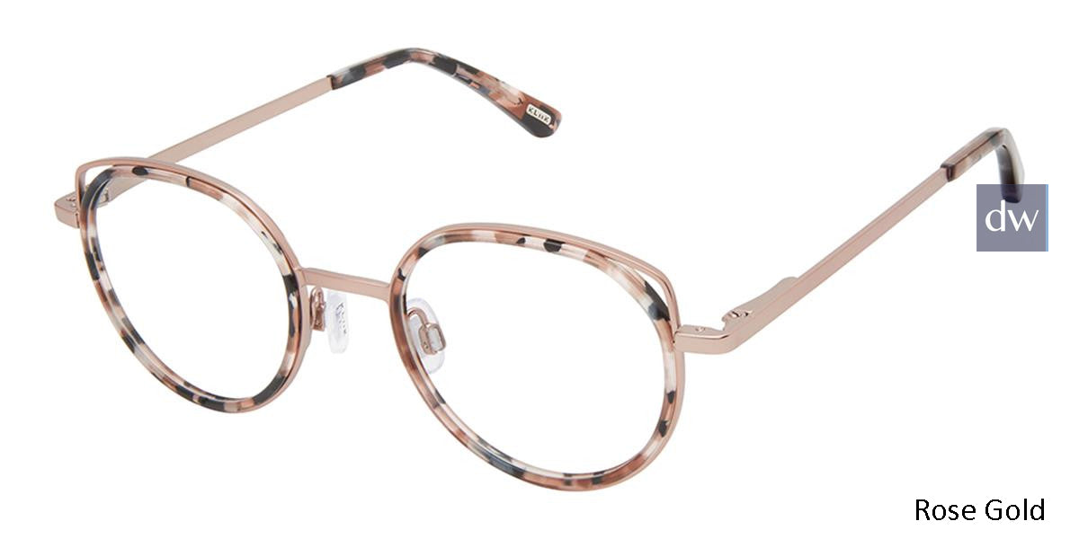 Rose Gold Kliik Denmark K-704 Eyeglasses