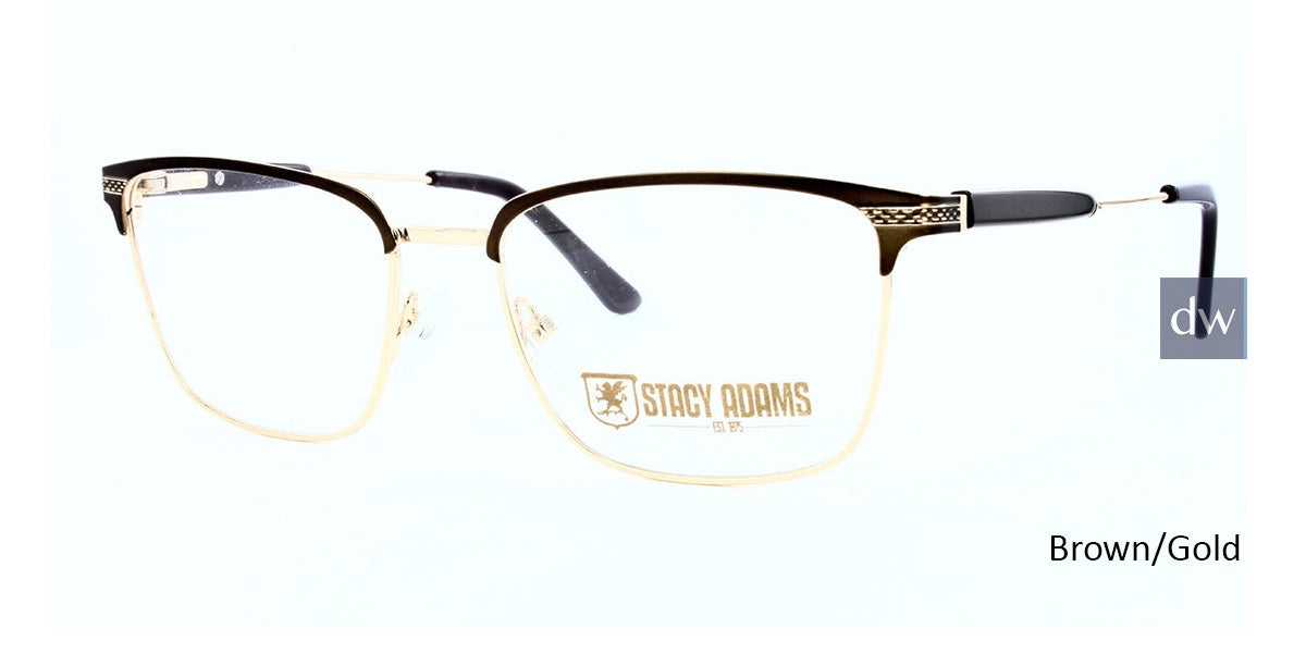 Brown/Gold STACY ADAMS 1114 Eyeglasses