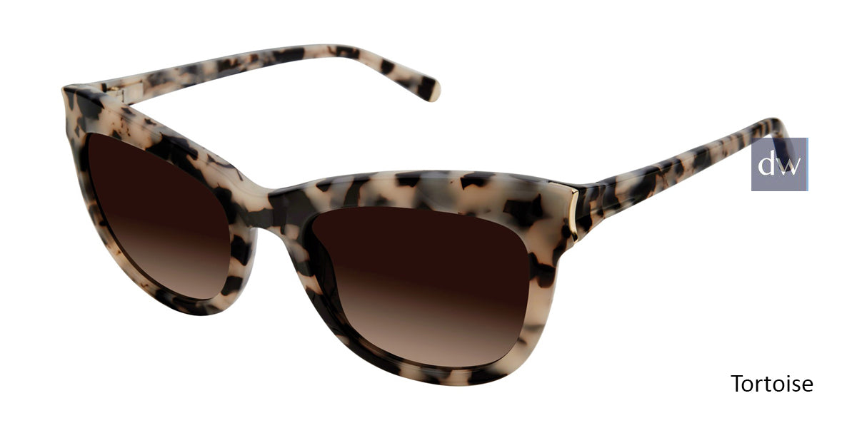 Tortoise Kate Young For Tura K540 Sunglasses.