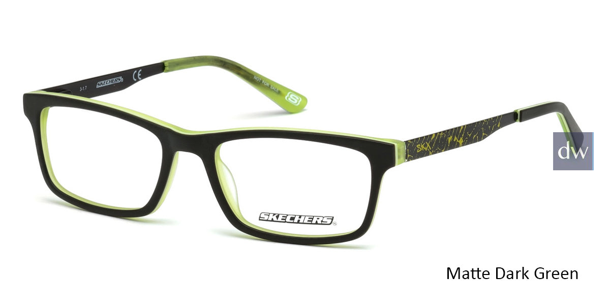 Matte Dark Green Skechers SE1150 Eyeglasses.