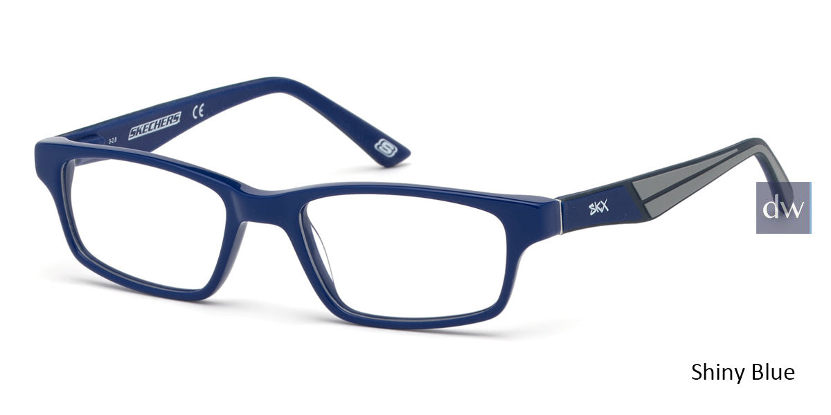 Shiny Blue Skechers SE1161 Eyeglasses.
