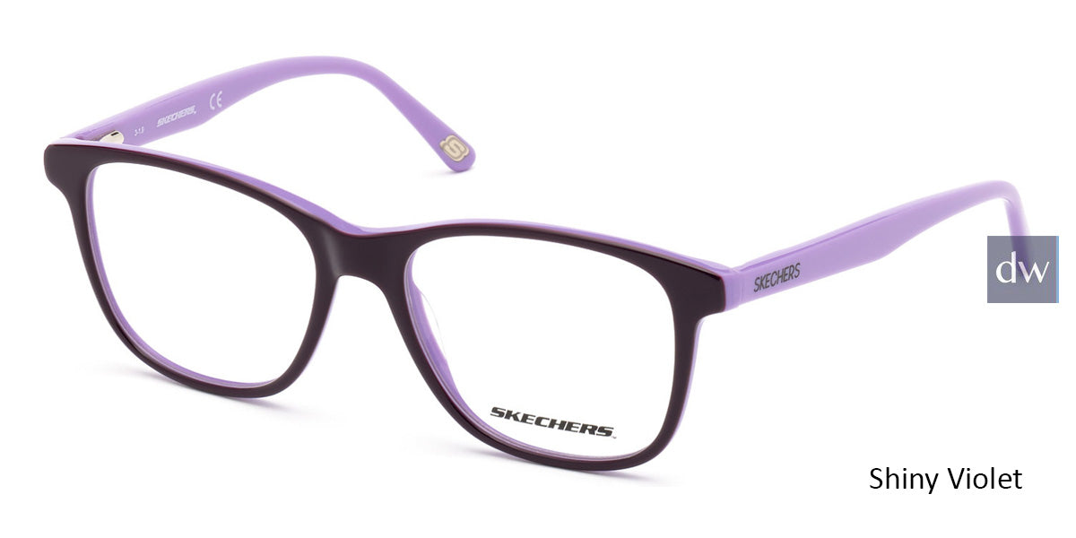 Shiny Violet Skechers SE1162 Eyeglasses.