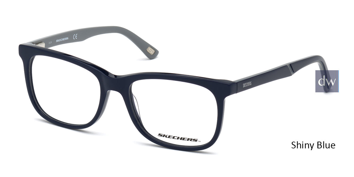 Shiny Blue Skechers SE1166 Eyeglasses