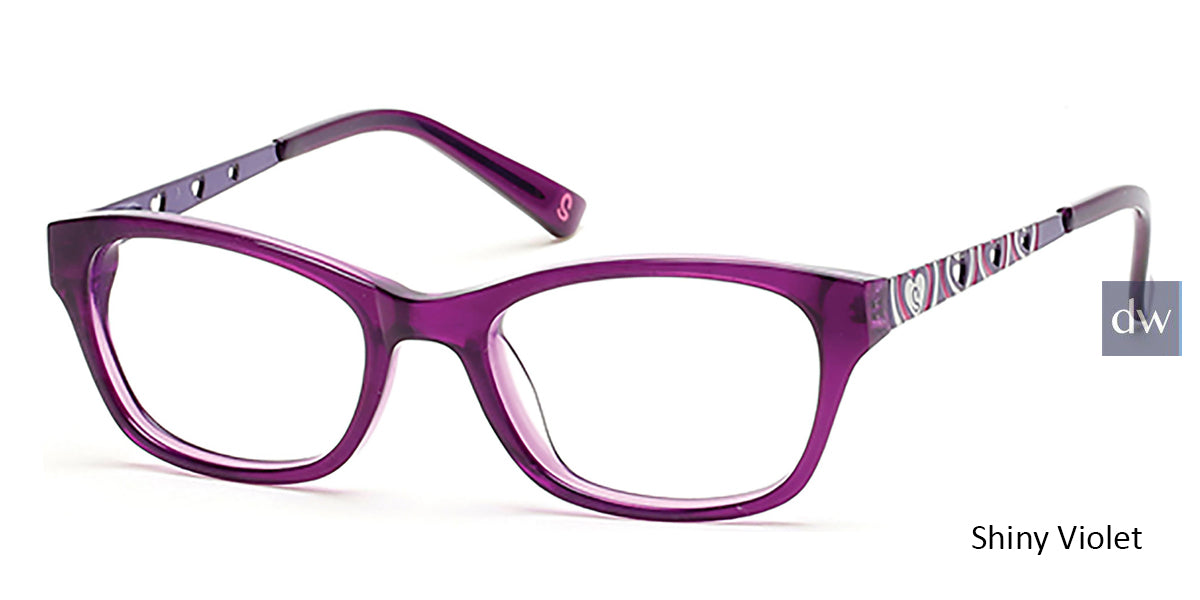 Shiny Violet Skechers SE1601 Eyeglasses.