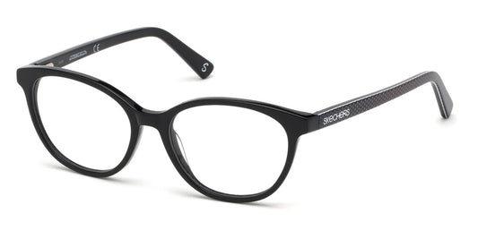 Shiny Black Skechers SE1640 Eyeglasses - Teenager.