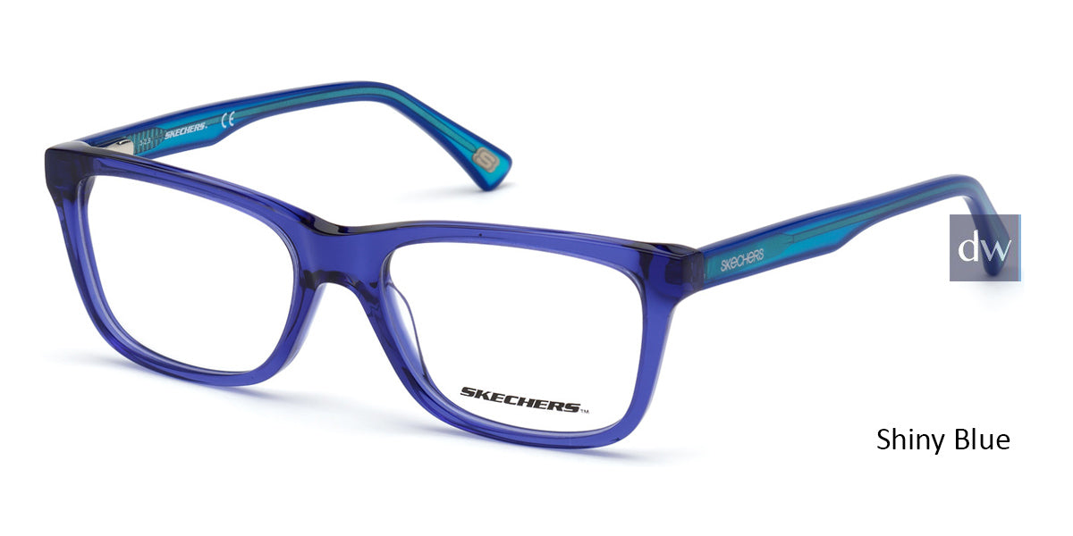 Shiny Blue Skechers SE1644 Eyeglasses