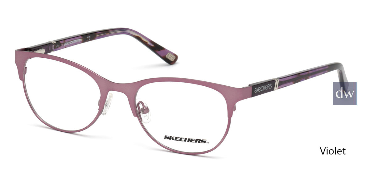 Violet Skechers SE2153 Eyeglasses