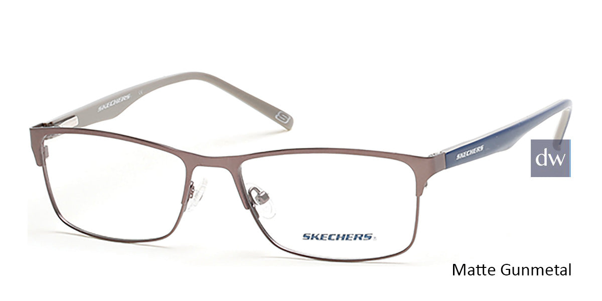 Matte Gunmetal Skechers SE3171 Eyeglasses.