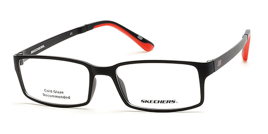 Matte Black Skechers SE3175 Eyeglasses.