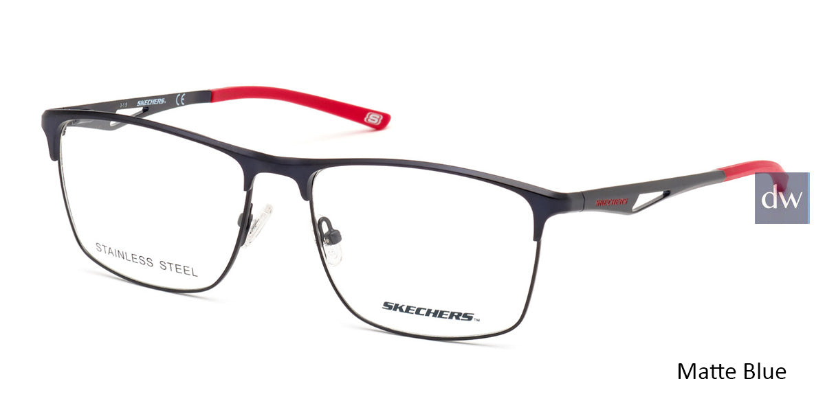 Matte Blue Skechers SE3246 Eyeglasses.