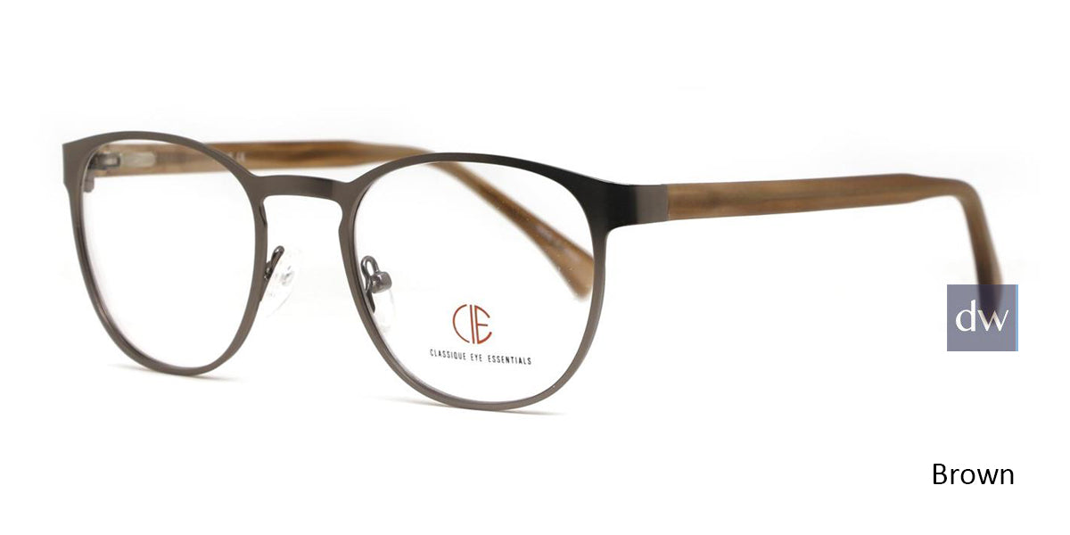 Brown CIE SEC139 Eyeglasses - Teenager.