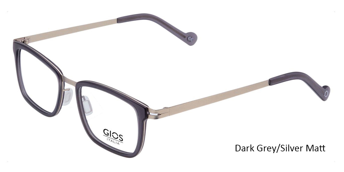 Dark Grey/Silver Matt Gios Italia SN200024 Eyeglasses.