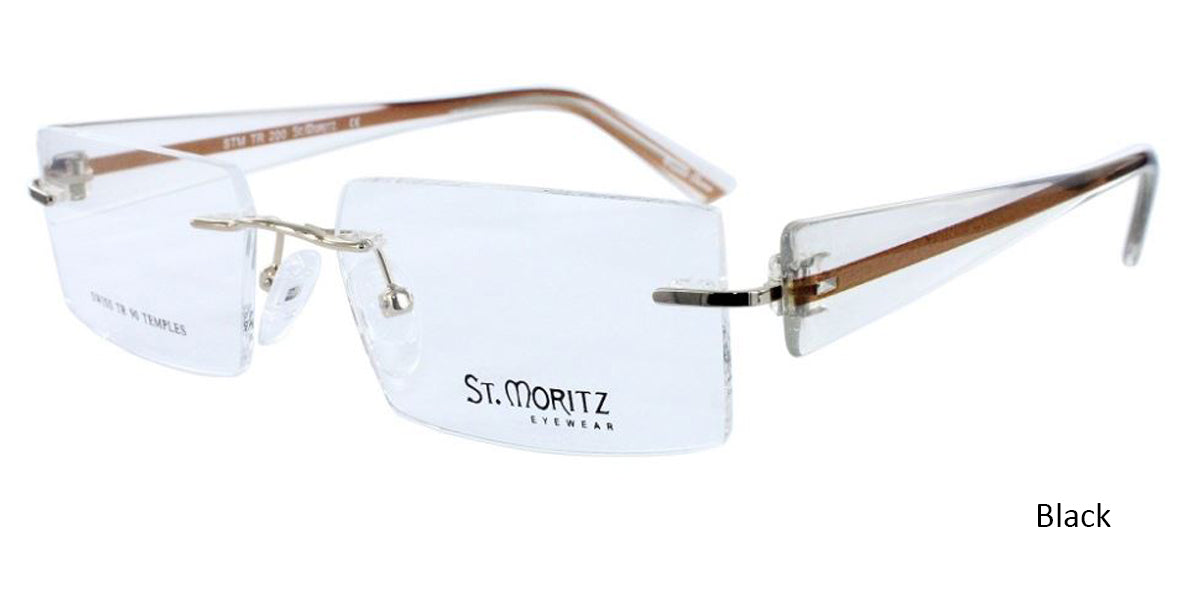 Black ST. Moritz STM TR 200 Eyeglasses