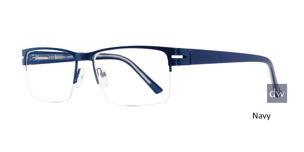 Navy Affordable Design Scott Eyeglasses