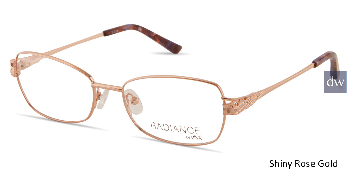 Shiny Rose Gold Viva VV8013 Eyeglasses