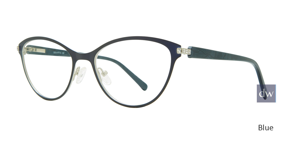 Blue Serafina Shirley Eyeglasses.