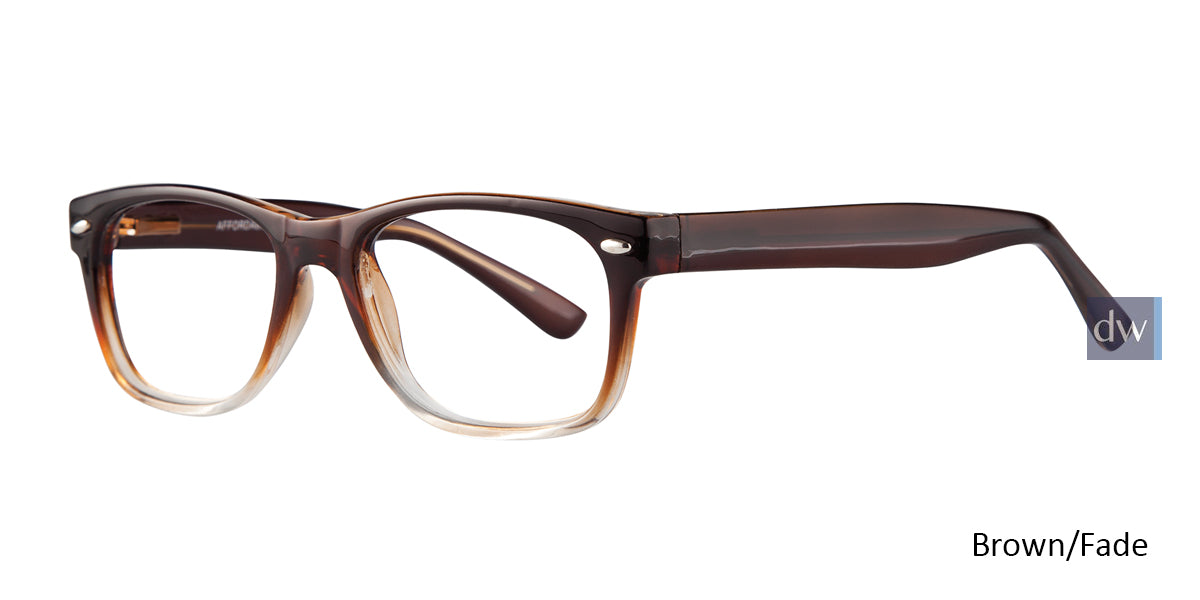 Brown Fade Affordable Designs Skip Eyeglasses.
